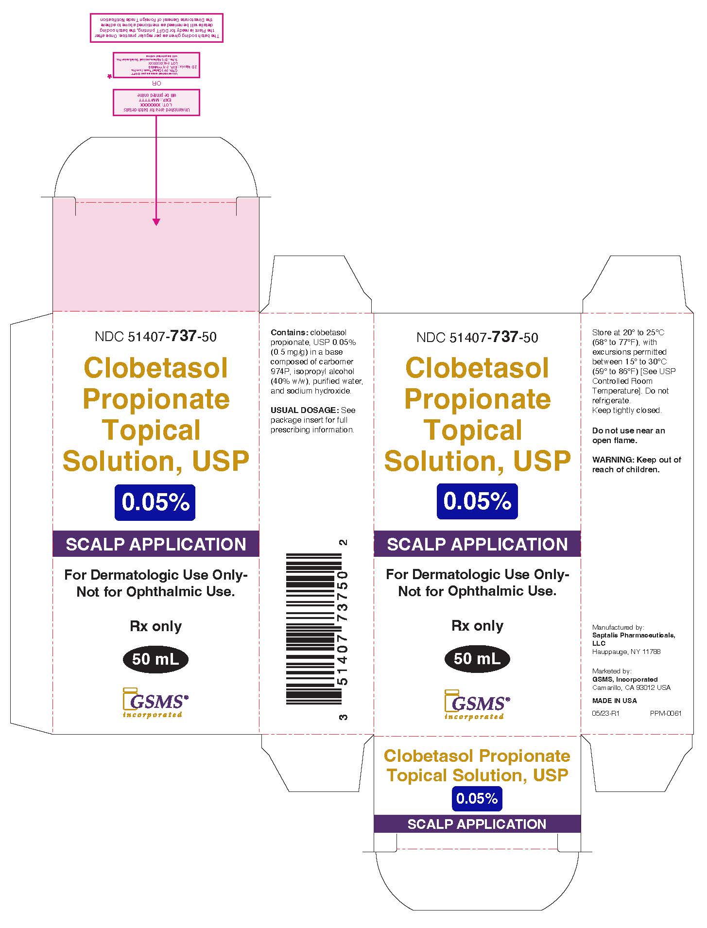 Clobetasol Topical Solution Package Insert 